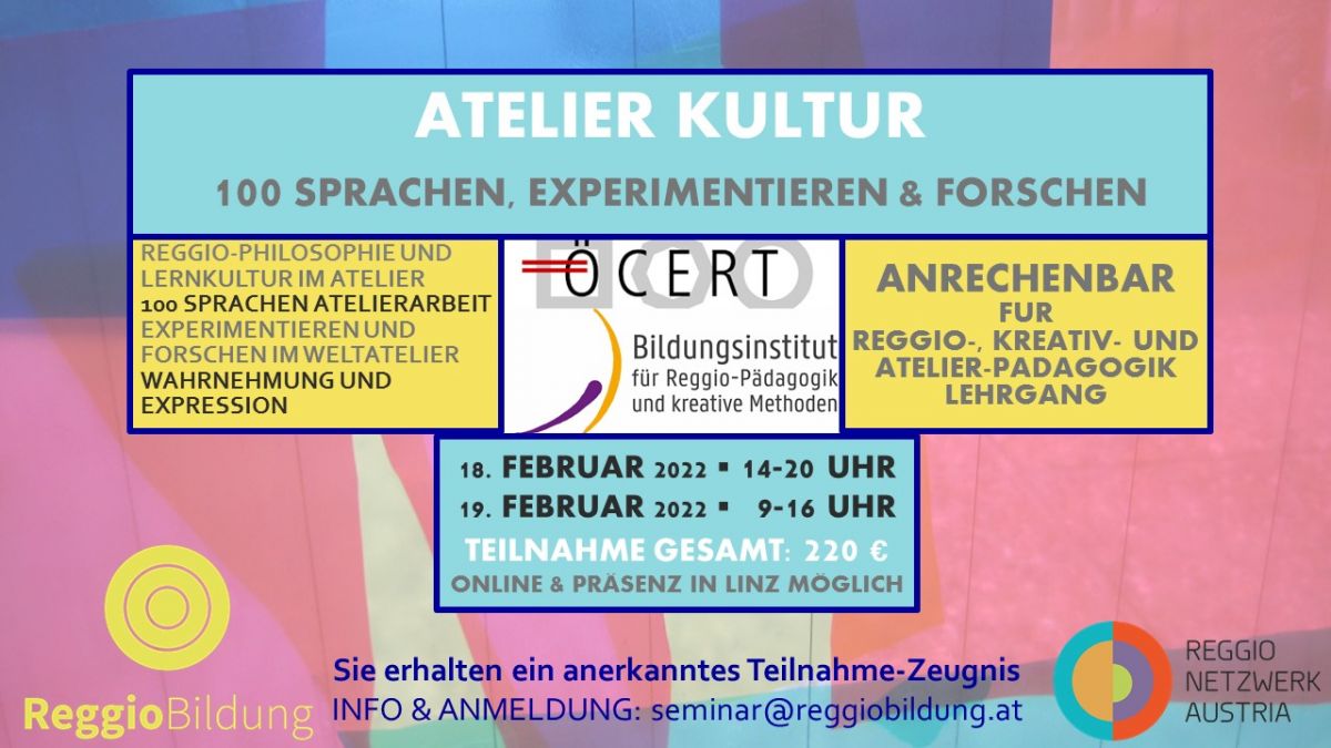 ATELIER-Seminar_Atelier-Kultur und 100 Sprachen ATELIER-Seminar_Atelier-Kultur und 100 Sprachen